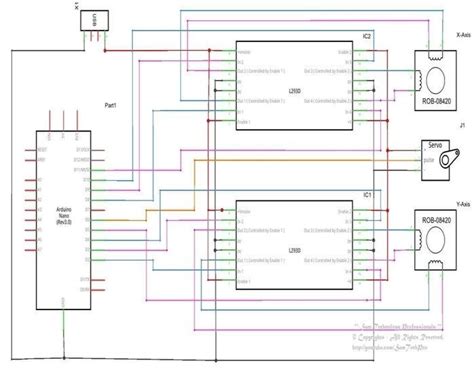 circuit diagram  cnc machine  scientific diagram