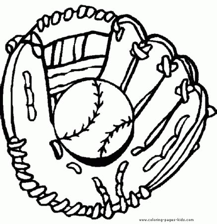 baseball glove coloring page sports coloring home
