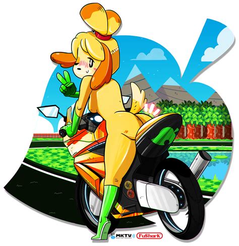 mario kart isabelle by fushark hentai foundry