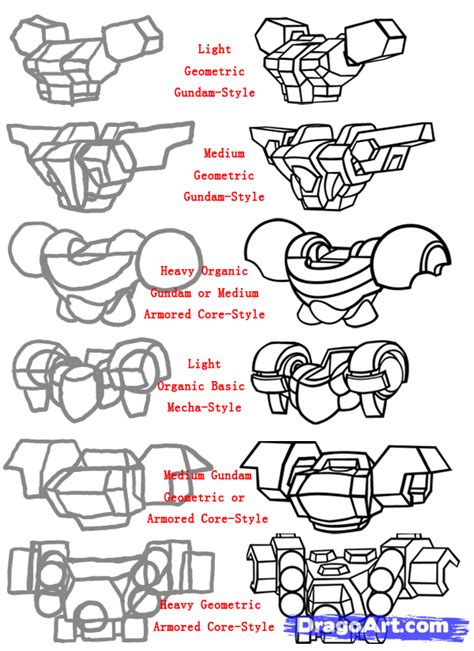 How To Draw Mecha Draw Anime Robots Step By Step Anime