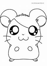 Coloring Pages Hamtaro Kids Cartoon Printable Color Character Para Sheets Cute Characters Animal Kawaii Imprimir Desenhos Colorear Dibujos Colorir Animals sketch template