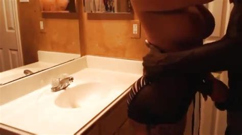 Awesome Amateur Interracial Hookup In The Bathroom