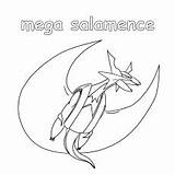 Salamence Pokemon Coloring Mega Pages Printable Metagross Toddler Will Samurott sketch template