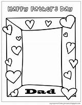 Coloring Pages Father Mother Fathers Happy Mothers Draw Mom Frame Printable Kids Preschool Crafts Dad Frames Template Daddy Card Easy sketch template