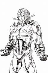 Ultron Drawing Coloring Pages Color Print sketch template