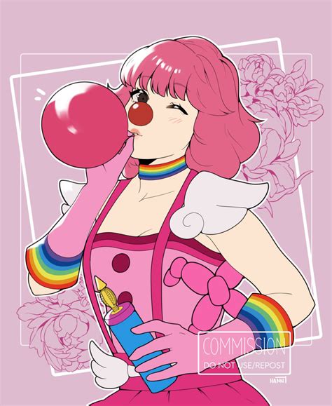Safebooru 1girl Ace Attorney Artist Name Balloon Bangs Clown Nose