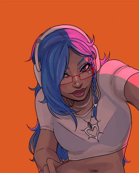 Artstation Blue Haired Lady