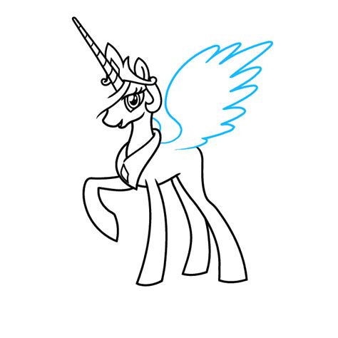 draw princess celestia    pony  easy drawing