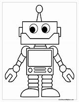 Robot Coloring Pages Getcolorings sketch template