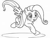 Fluttershy Coloring Pages Filly Printable Pony Little Fun Wonderful Girls Library Clipart Popular Comments sketch template