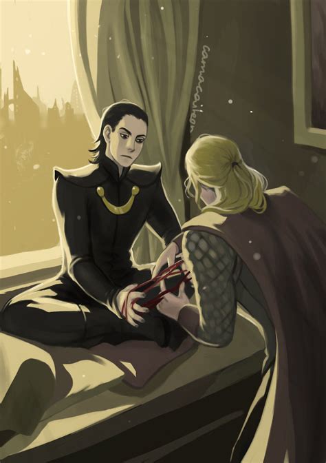 Thor And Loki Playing Cats Cradle By Camacaileon On Deviantart