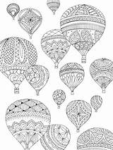Coloring Pages Mandala Air Hot Adult Mandalas Balloons Balloon Para Erwachsene Ausmalbilder Für Colouring Colorear Sheets Preston Doodle Colorare Da sketch template