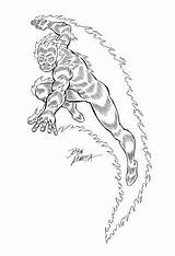 Human Torch Coloring Pages Getcolorings sketch template
