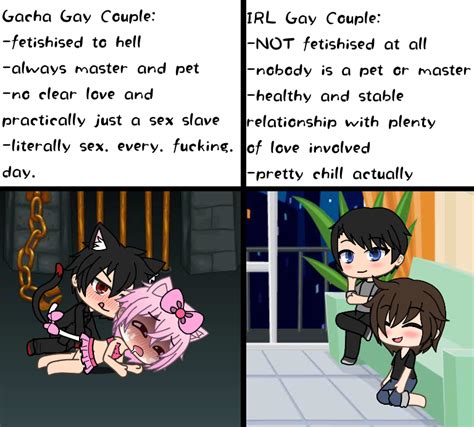 Gay Couples In Gacha Life Vs Irl Gachalifecringe