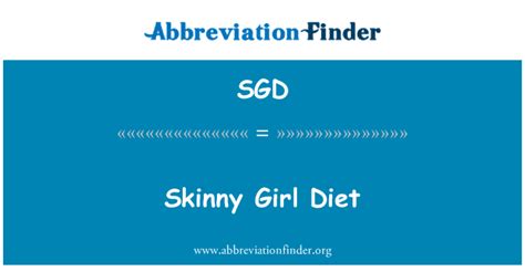 Sgd Definicji Skinny Girl Diet Skinny Girl Diet