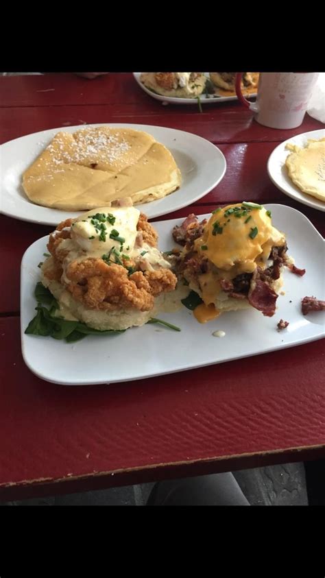 [i ate] fried chicken and corned beef benedict ruby slipper new orleans