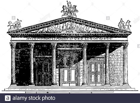 temple  jupiter capitolinus  rome aedes iovis optimi maximi capitolini greatest