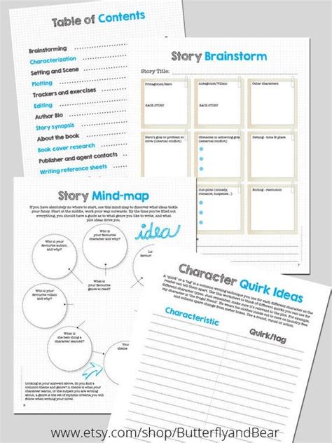 ultimate  planning workbook printable worksheets etsy book