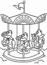 Round Go Merry Coloring Pages Bears Care Getcolorings sketch template