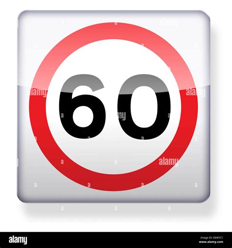 mph speed limit road sign   app icon clipping path included