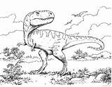 Dilophosaurus Coloring Getcolorings sketch template