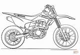 Motocross Dirt Kawasaki Motorrad Honda Ausdrucken sketch template