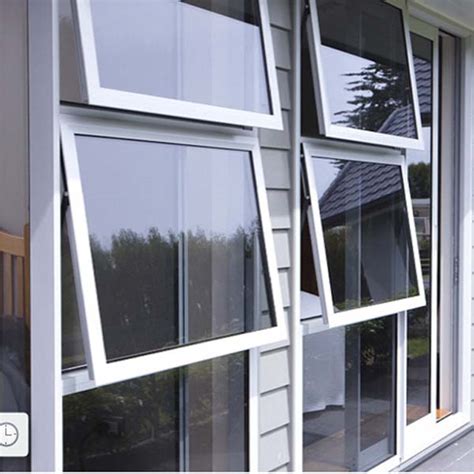security tempered glass modern design aluminum awnings window
