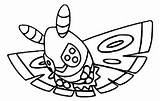 Pokemon Dustox Coloring Pages Pokémon Morningkids sketch template