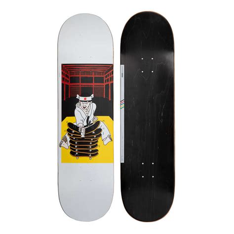 oxelo  skateboard deck  bruce black decathlon