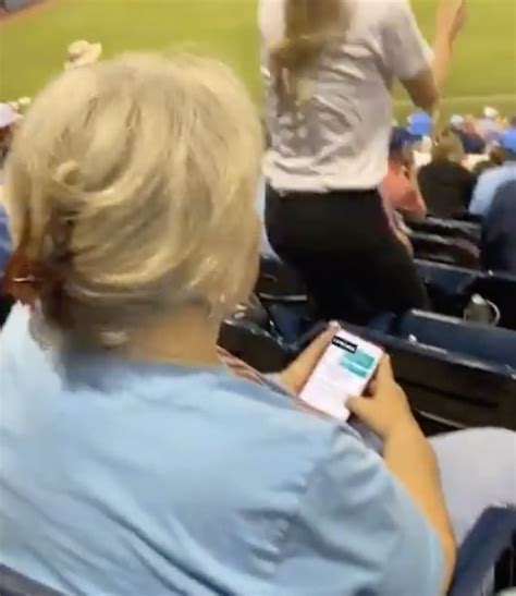Elderly Woman Caught Sexting A Baseball Game Says She Plans To Take