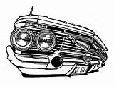 Impala 1961 Lowrider Zeichnen Tattoo Quma sketch template