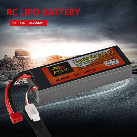 zop power  mah   p lipo battery  plug rechargeable  rc racing drone quadcopter