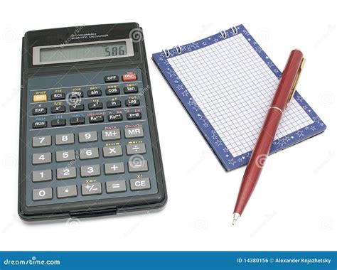 calculations stock photo image  notebook contrivance