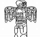 Totem Coloring Coloringcrew sketch template
