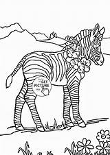 Coloring Pages Zebra Kids Baby Animal Choose Board Printables sketch template