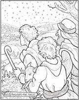 Kleurplaat Herders Kerstfeest Bijbels Opvoeden Bijbelsopvoeden sketch template