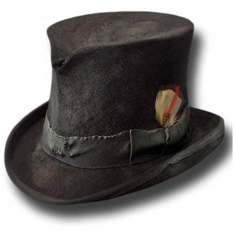 dusty western top hat black etsy
