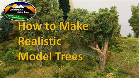 realistic trees  model train layouts  dioramas