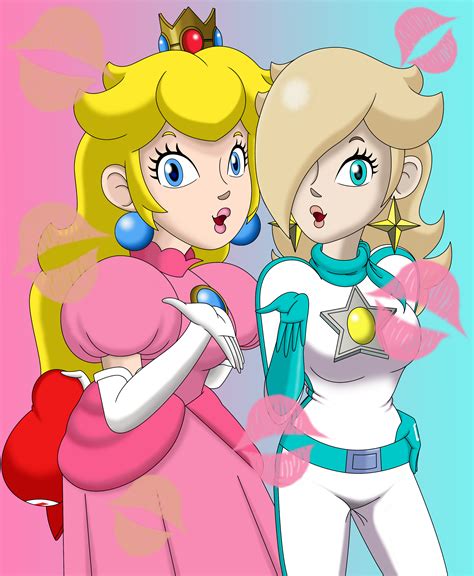 Blowing Flying Kisses With Peach And Rosalina By