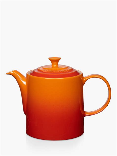 le creuset stoneware grand teapot   john lewis partners