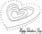 Coloring Dot Valentine Pages Printable Online Print sketch template