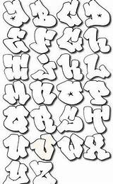 Graffiti Abecedario Alphabet Style sketch template