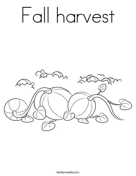 fall harvest coloring page twisty noodle