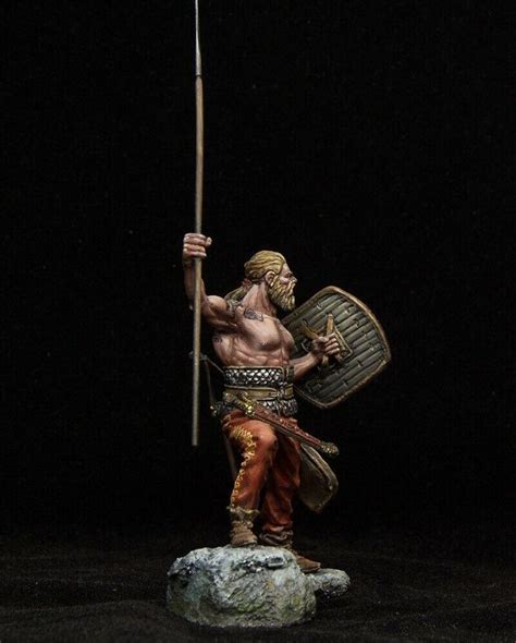 scythian warrior   spear tin painted toy soldier pre order art
