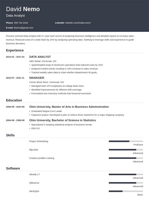 business analyst resume sample  freshers good resume examples