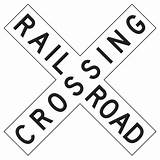 Train Coloring Pages Choo Railroad Crossing Sign Library Clipart Signs sketch template