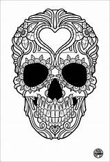 Coloring Pages Tattoo Printable Adults Skull Adult Unique Simple Sheets Easy Color Advanced Tattoos Book Kids List sketch template