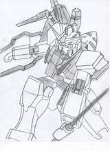 Gundam Drawing Drawings Getdrawings sketch template