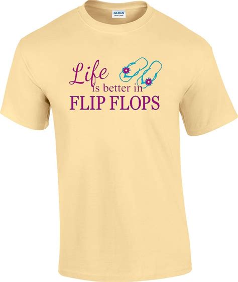 life    flip flops  shirt
