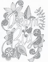 Pages Coloring Quote Zentangle Colouring Mandala Choose Board Color sketch template